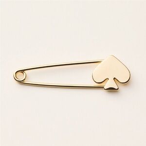 Kate Spade x Target Gold Spade Safety Pin Brooch